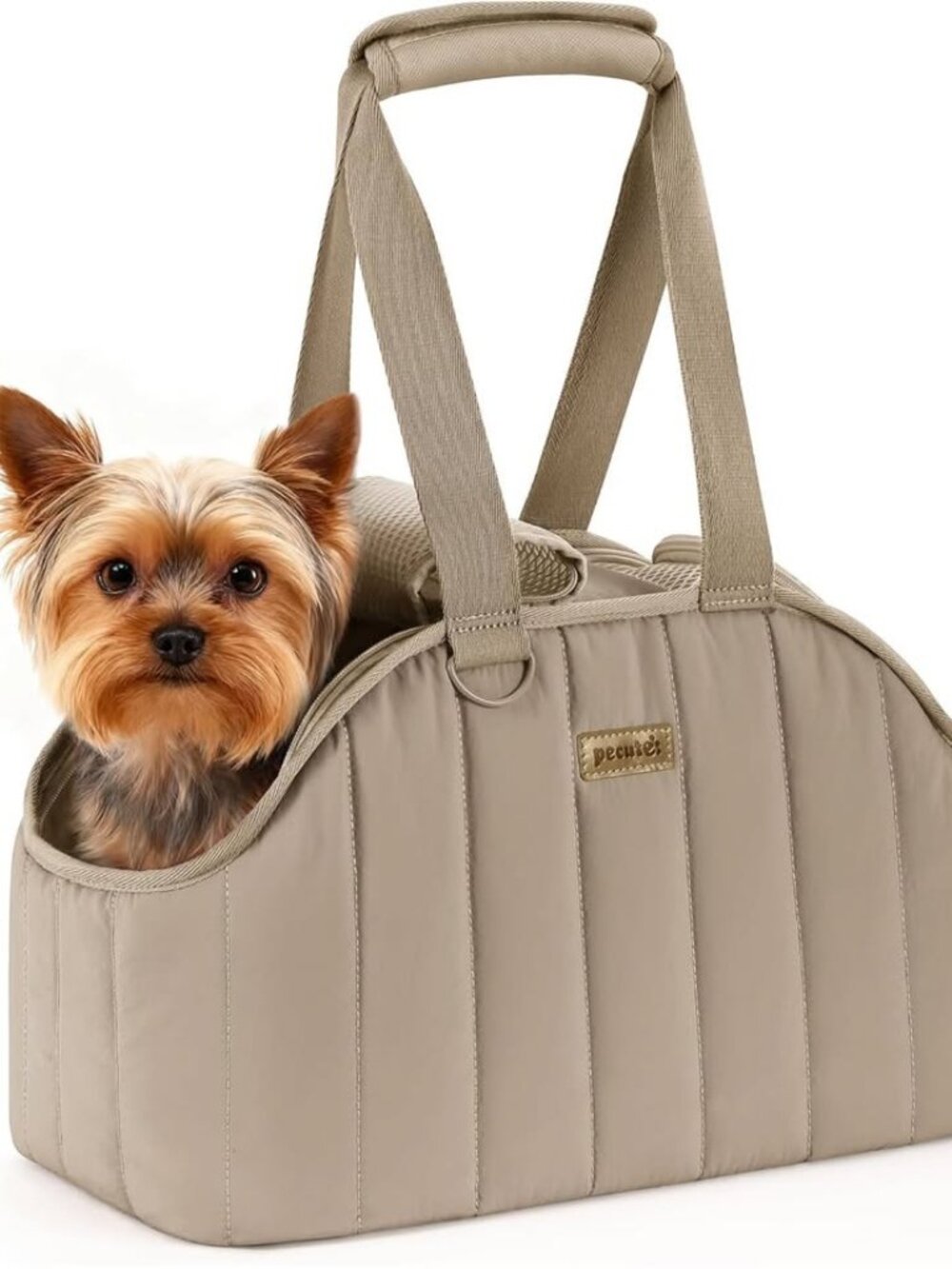 NWT Pecute Quilted Pet Carrier Bag | Small Dog & Cat